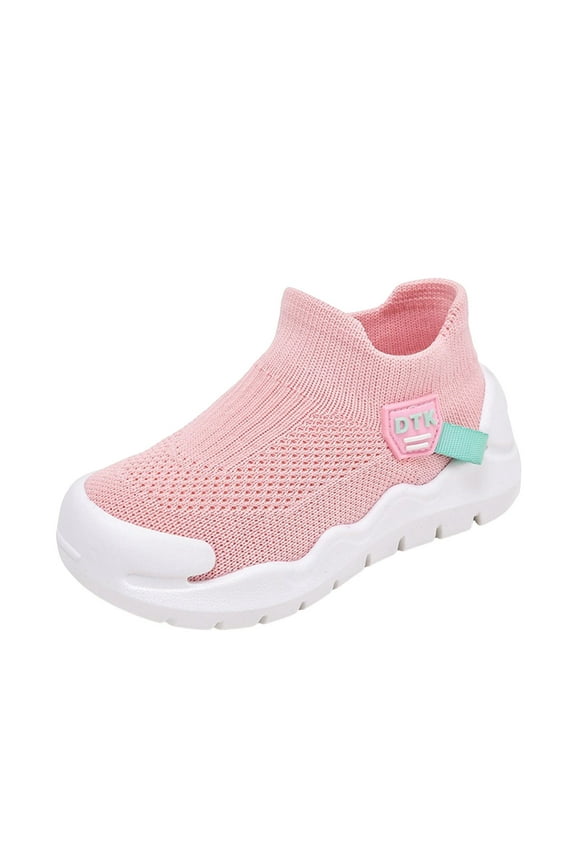 Toddler Walking Shoes Boys Toddler Sneakers Boys Girls Barefoot Walking Shoes Toddler Boy Tennis Shoes Mesh Lightweight (Pink,3.5-4 Years)