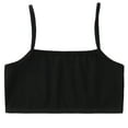 thumbnail image 1 of Cathalem Underwear for Girls Cotton Girls Training Bra - Crop Cami Training Bras for Girls with Adjustable Straps (Black,M), 1 of 4