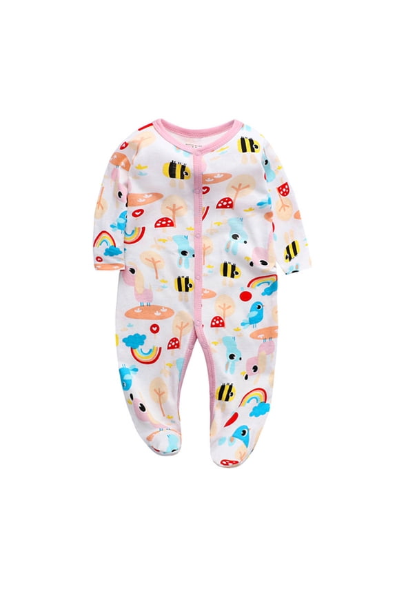 Unisex Baby Cotton Multi-Pieces Layette Set Long Sleeve Bodysuits Pants Shirts Gift Set Multicolor 12m