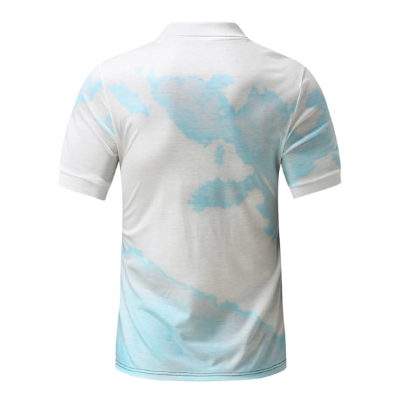 Cathalem Unisex T Shirt Men Spring And Summer Fashion Loose Lapel Fasten Short Sleeve Top T Shirt Shirt Top Medium Shirts for Men Shirt White X-Large
