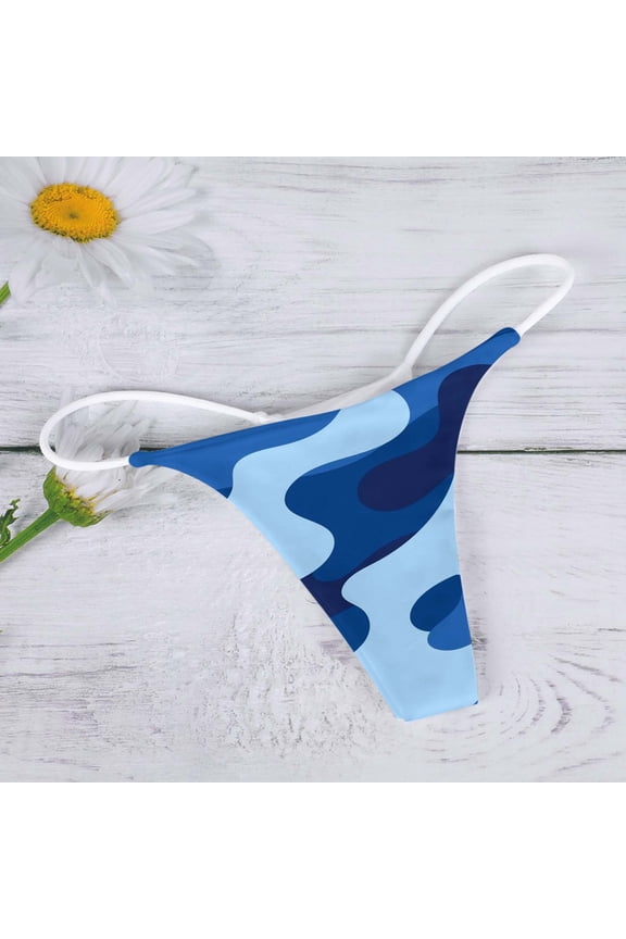 Vs Underwear Set G String Thongs For Women Lace Low Rise Underwear For Ladies T Back Tanga Vintage Boy's Briefs Underpants Blue Medium