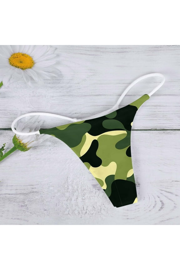 Vs Underwear Set G String Thongs For Women Lace Low Rise Underwear For Ladies T Back Tanga Vintage Boy's Briefs Underpants Green Medium