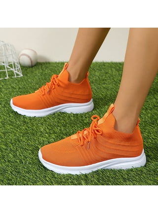 Women's Out of Your Control Sneakers in Orange Size 7 by Fashion Nova