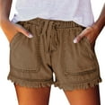 thumbnail image 1 of Cathalem Women's Denim Shorts Stretchy Women Stretchy Jeans Shorts Casual Denim Shorts(Green,XXL), 1 of 5