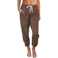thumbnail image 1 of Cathalem Women's Pants with Pockets Stretch High Waisted Pull on Pants for Women Travel Work Casual Womens Casual Pants Summer(Beige,L), 1 of 4