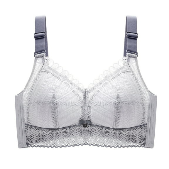 Cathalem Women's Perfectly Smooth Full-Coverage T-Shirt Bra for Full Figures Most Comfortable Bras for Women Pullover Plus Size(Gray,34C)