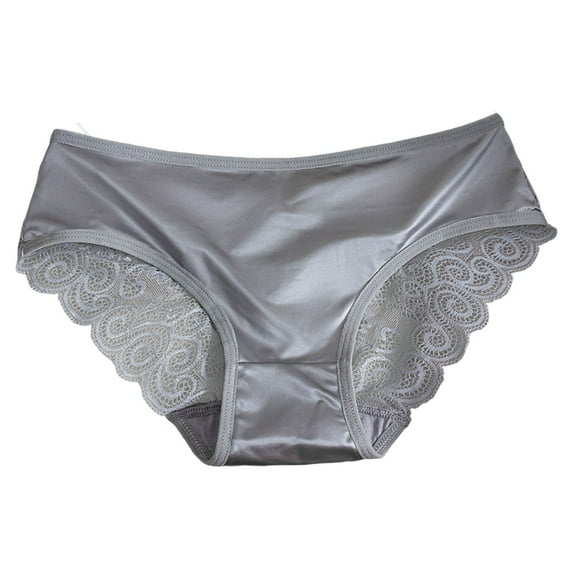 Cathalem Women's Underwear Womens Panties for Women Soft Comfy Ladies Bikini Hispter Womens Underwear Plus Size Briefs(Grey,M)