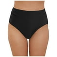 thumbnail image 1 of Cathalem Womens Bikini Bottoms String Bathing Suit Bottom with Moderate Coverage Low Waist Swim Bottom (Black,M), 1 of 8