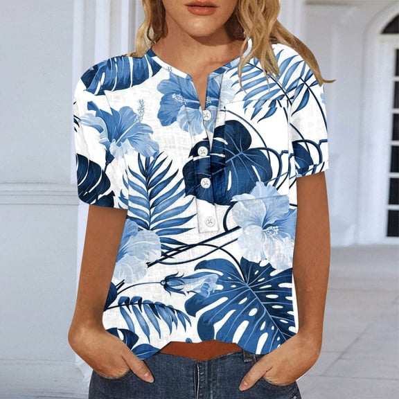Cathalem Womens Casual Work Tops Womens Tops Short Sleeves Summer Fashion Casual Fashion Womens Long Sleeve Shirts for Layering Shirt Light Blue Large
