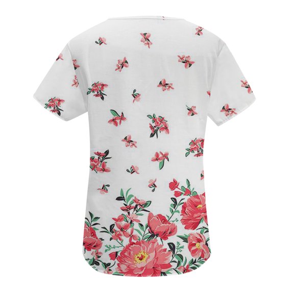 Cathalem Womens Lace Button up Shirt Tops For Women Short Sleeve Summer Fashion Casual Trendy Printed Tee Women Shirts Blouses Shirt Blue Large