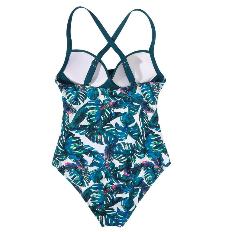 Cathalem Womens One-piece Swimsuits Latex Bikini Suit High