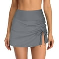 thumbnail image 1 of Cathalem Womens Swimsuit Bottoms Juniors Bathing Suits Women's Swim Skirt High Waisted Bathing Suit Skirt Bikini Bottoms For Swim Bras for under Swimsuit Grey XX-Large, 1 of 5