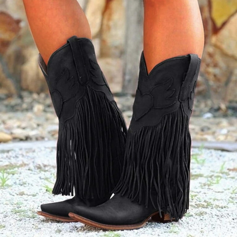 Cowboy boots clearance with memory foam