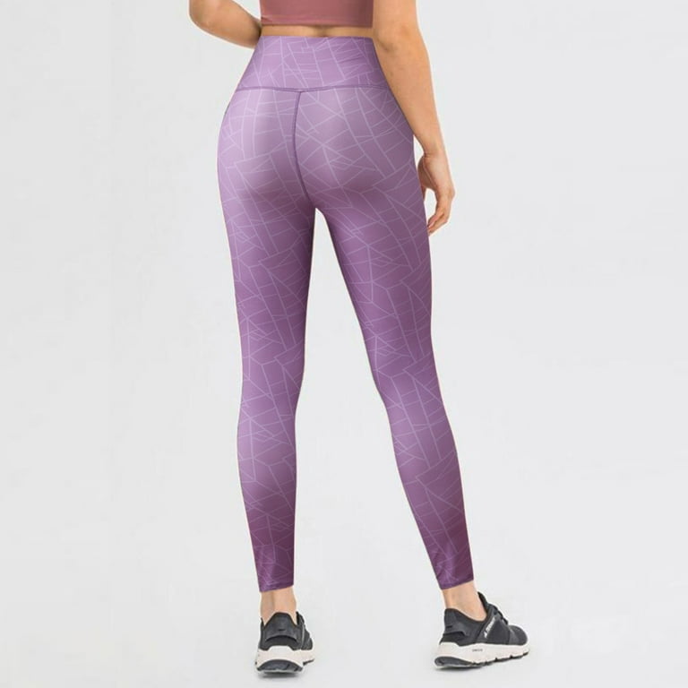 Cathalem Yoga Pants with Pockets for Women plus Size 3x Women Printed Yoga  Pants Sports Fitness Running Mens Yoga Pants Loose Pants Purple Large 