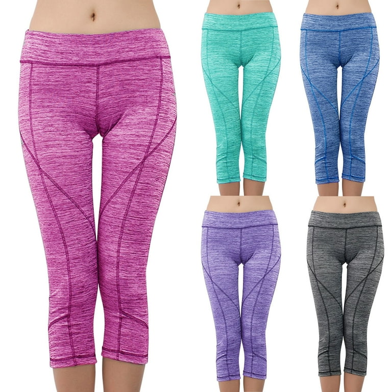 Cathalem Yoga Pants for Women Petite Length Exercise Yoga Waist