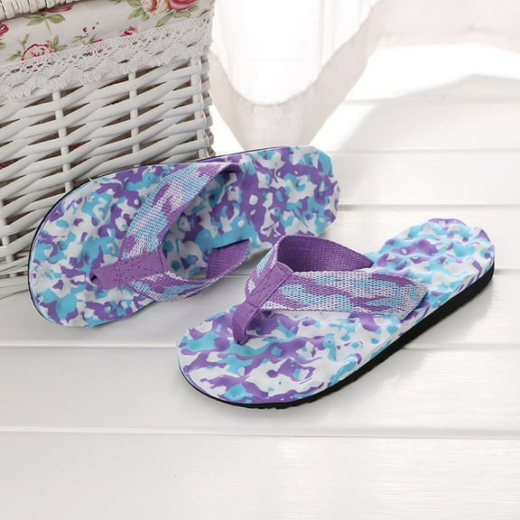 Cathalem outdoor Flops Shoes & Summer Sandals Women indoor Flip flops Slipper PP40 Flip Women's High Wedge Flip Flops for Women Purple 40