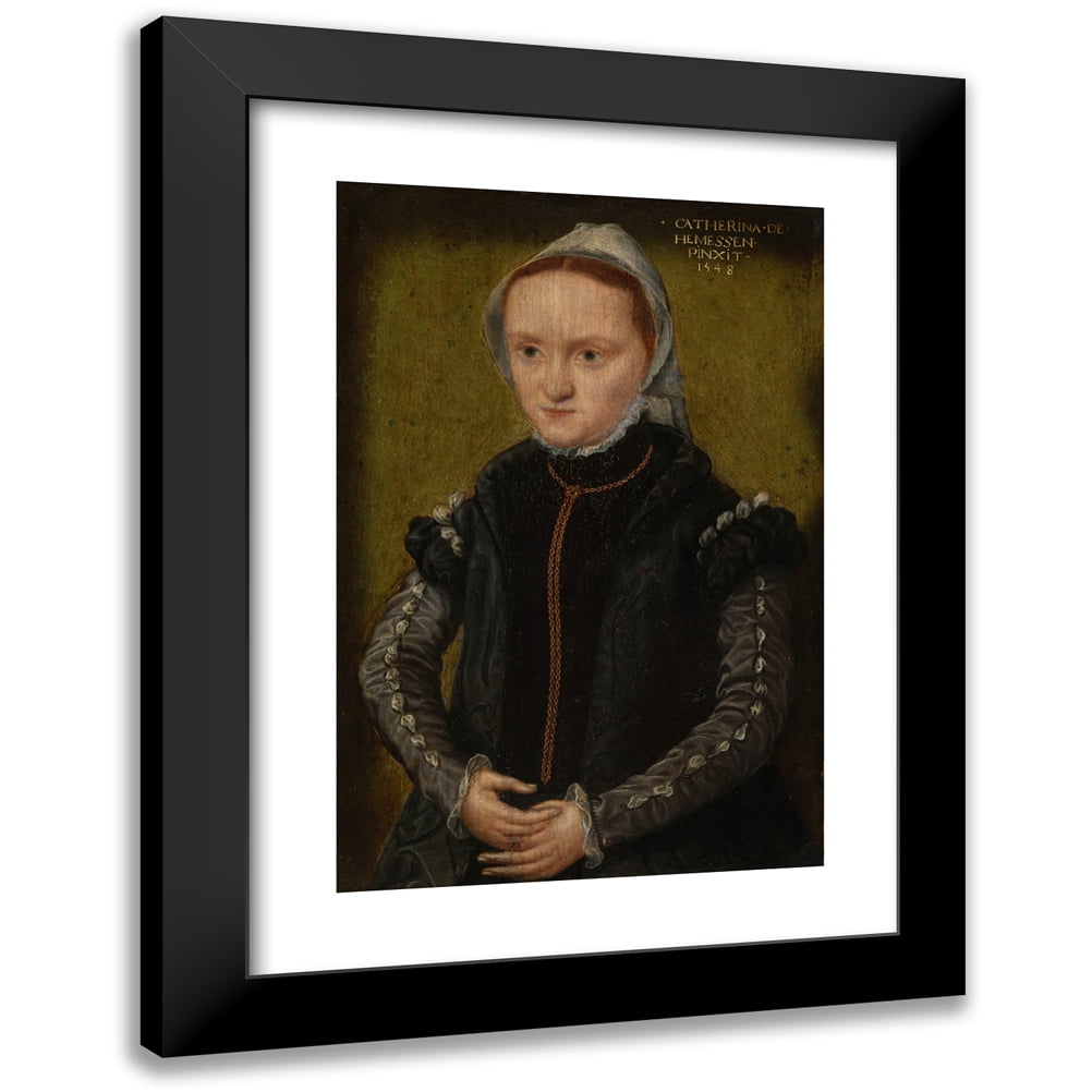 Catharina van Hemessen 13x18 Black Modern Framed Museum Art Print