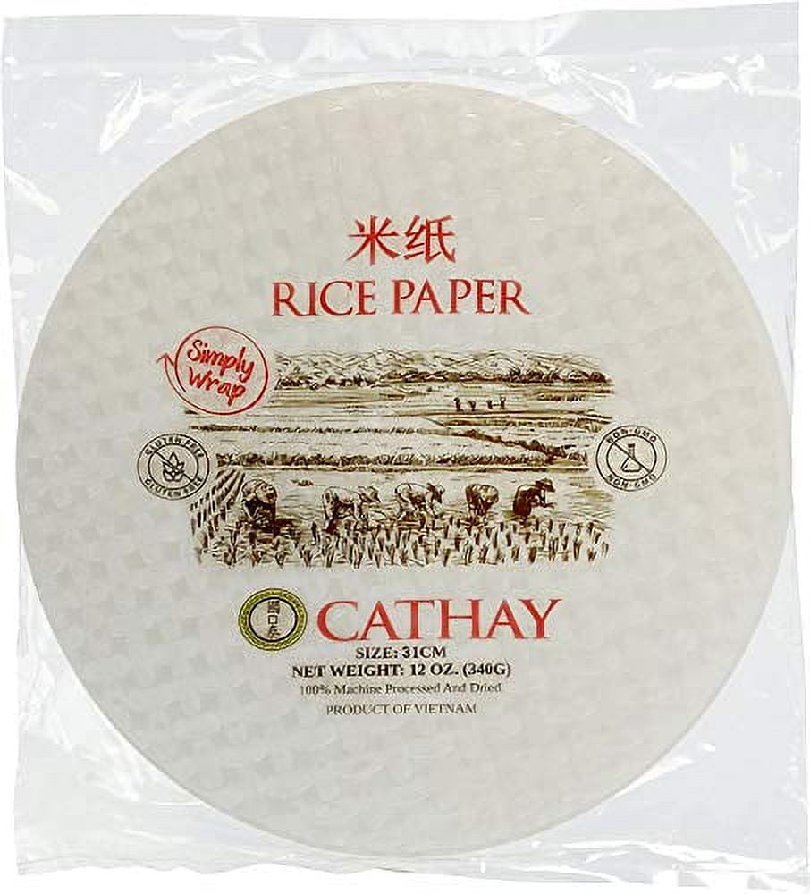 Cathay Fresh Spring Roll Rice Paper Wrappers, Rice Paper Wrappers for