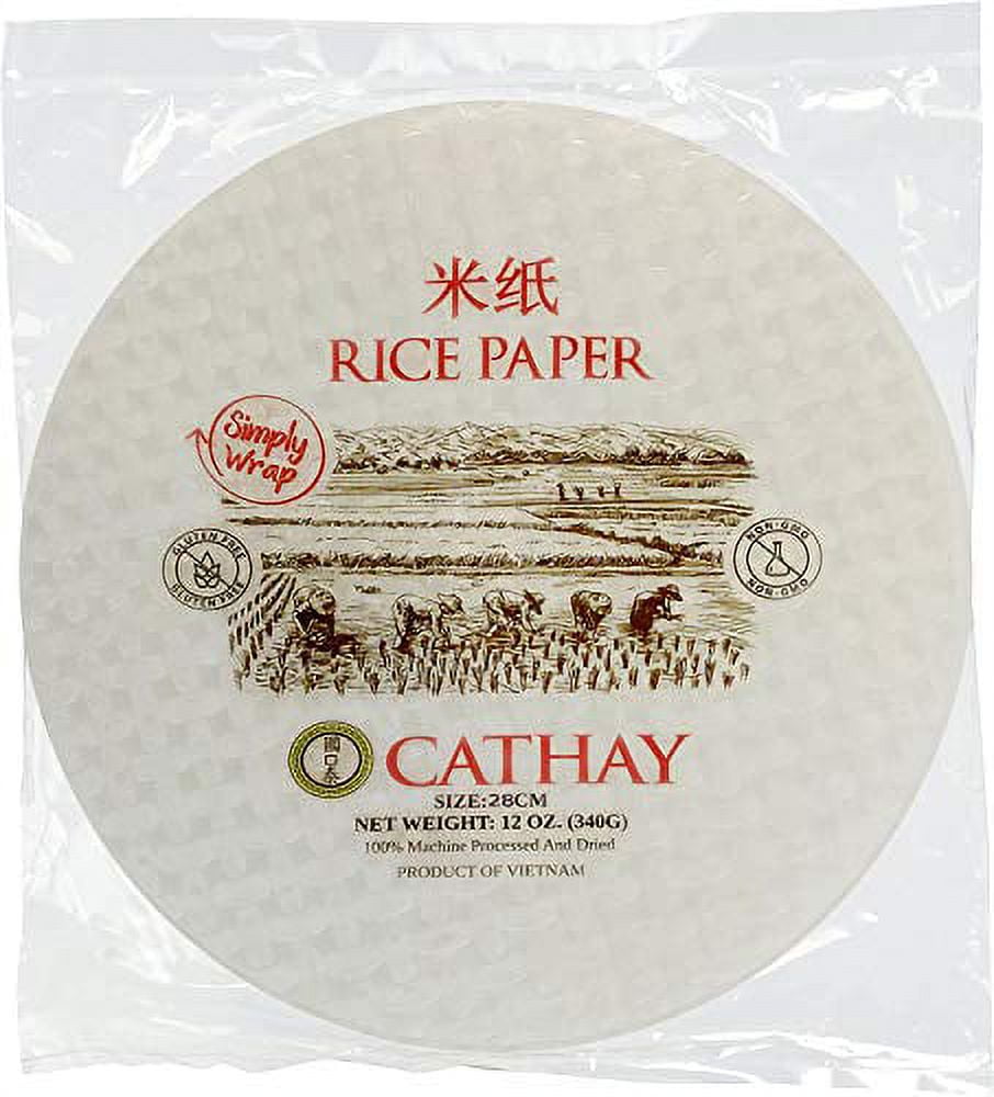 Cathay Fresh Spring Roll Rice Paper Wrappers, Rice Paper Wrappers for