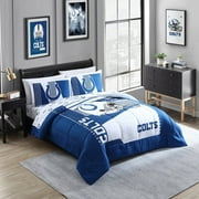 Cathay Sports Indianapolis Colts NFL Licensed "Status" Bed In A Bag Comforter & Sheet Set Full 5 Piece