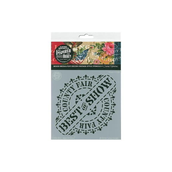 Cathe Holden Inspired Barn Stencil 6" Best Of Show