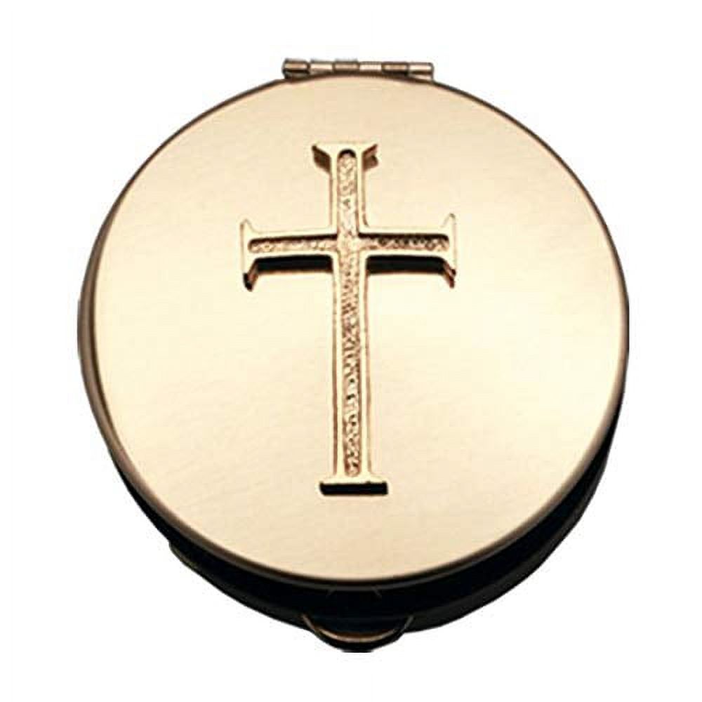 Cathedral Art Abbey & CA Gift Gold Latin Cross Pyx Container PS202