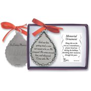 Cathedral Art CO514 God Saw Him Getting Tired Teardrop Memorial Ornament, 2-3/4-Inch