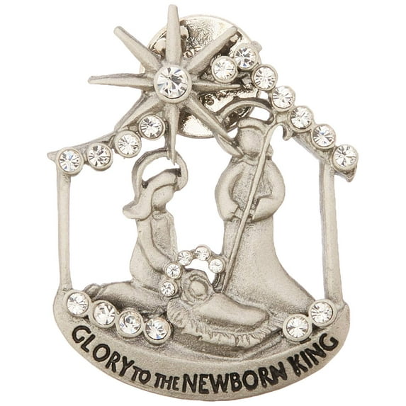 Cathedral Art CP812 Nativity Decorative Pin, 1-3/4-Inch