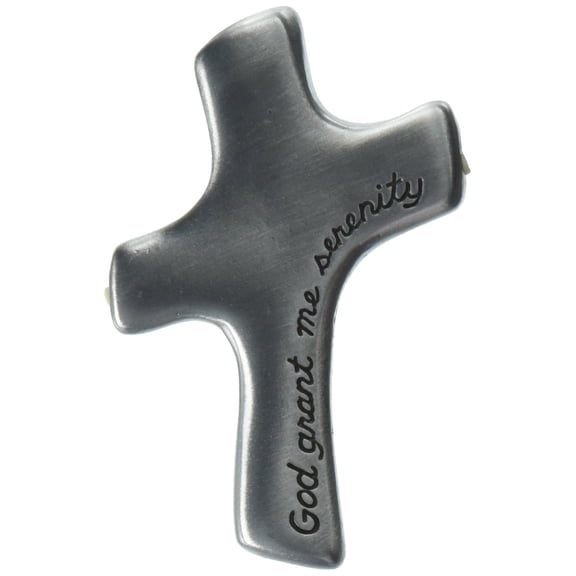 Cathedral Art God Grant Me Serenity Palm Cross, 2-7/8" x 1-7/8"