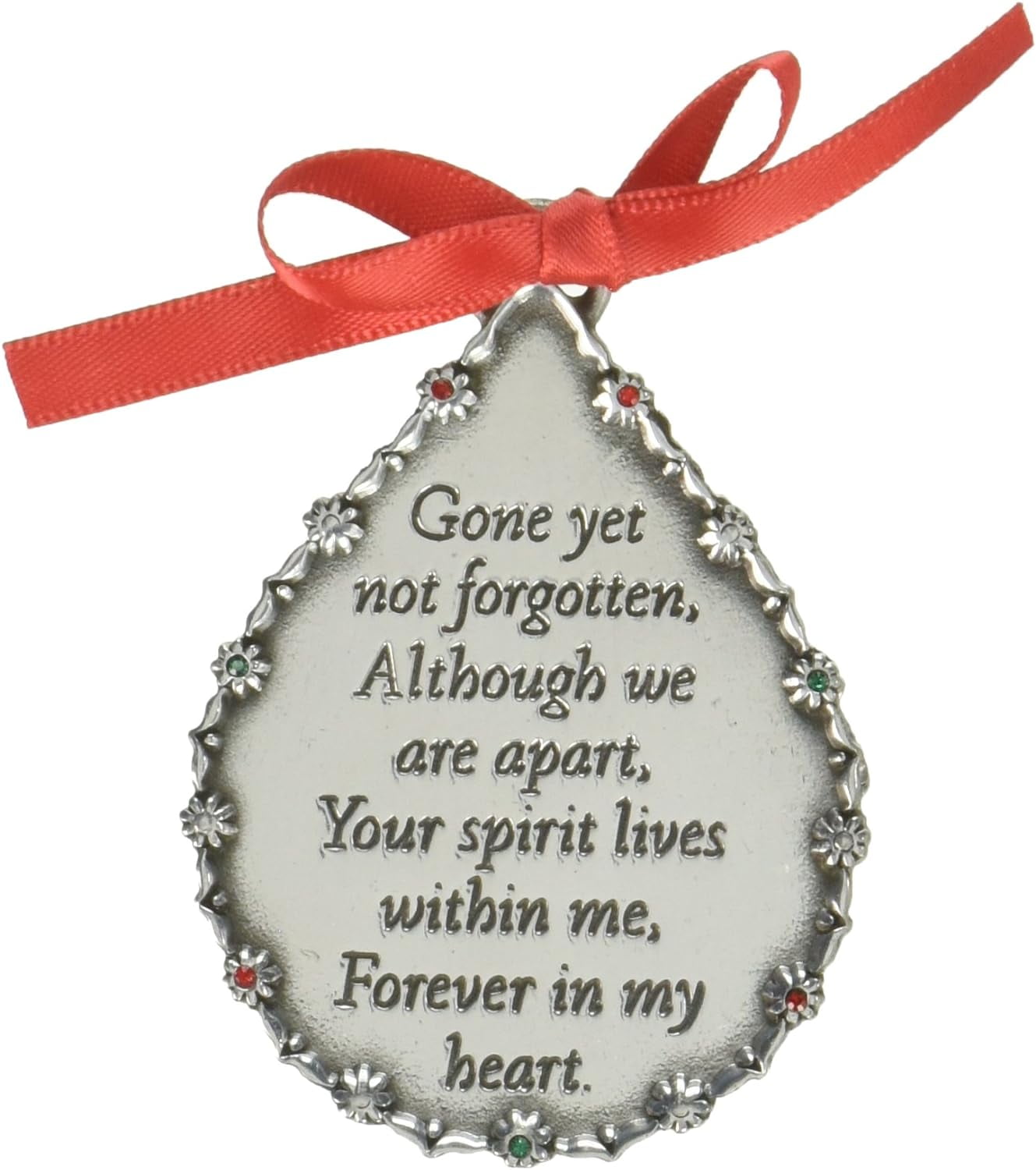 Cathedral Art Gone Yet Not Teardrop Memorial Ornament, 23/4
