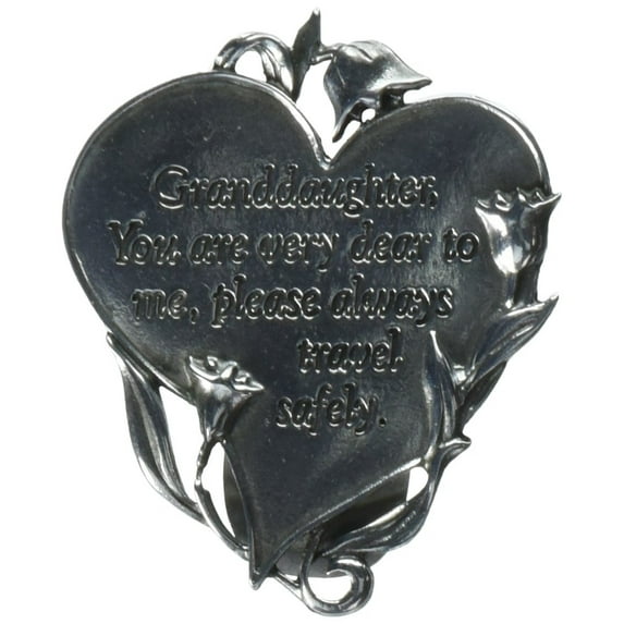 Cathedral Art KVC331 Heart Visor Clip, Granddaughter, 2-3/4-Inch