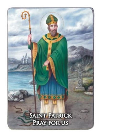 Cathedral Art MP413 4.5 in. St. Patrick Plaque