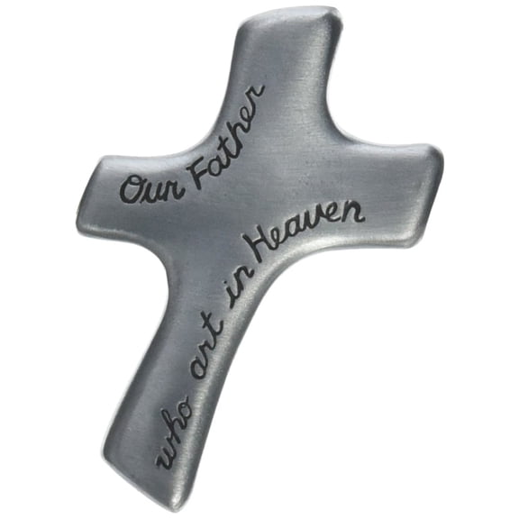 Cathedral Art Our Father Who Art in Heaven Palm Cross, 2-7/8" x 1-7/8"