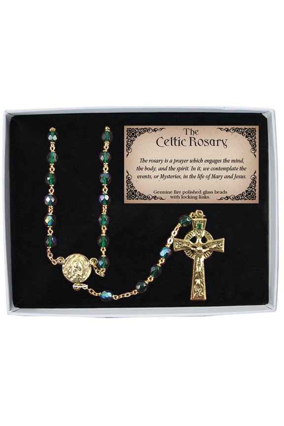 RB112 Celtic Rosary Gift Boxed