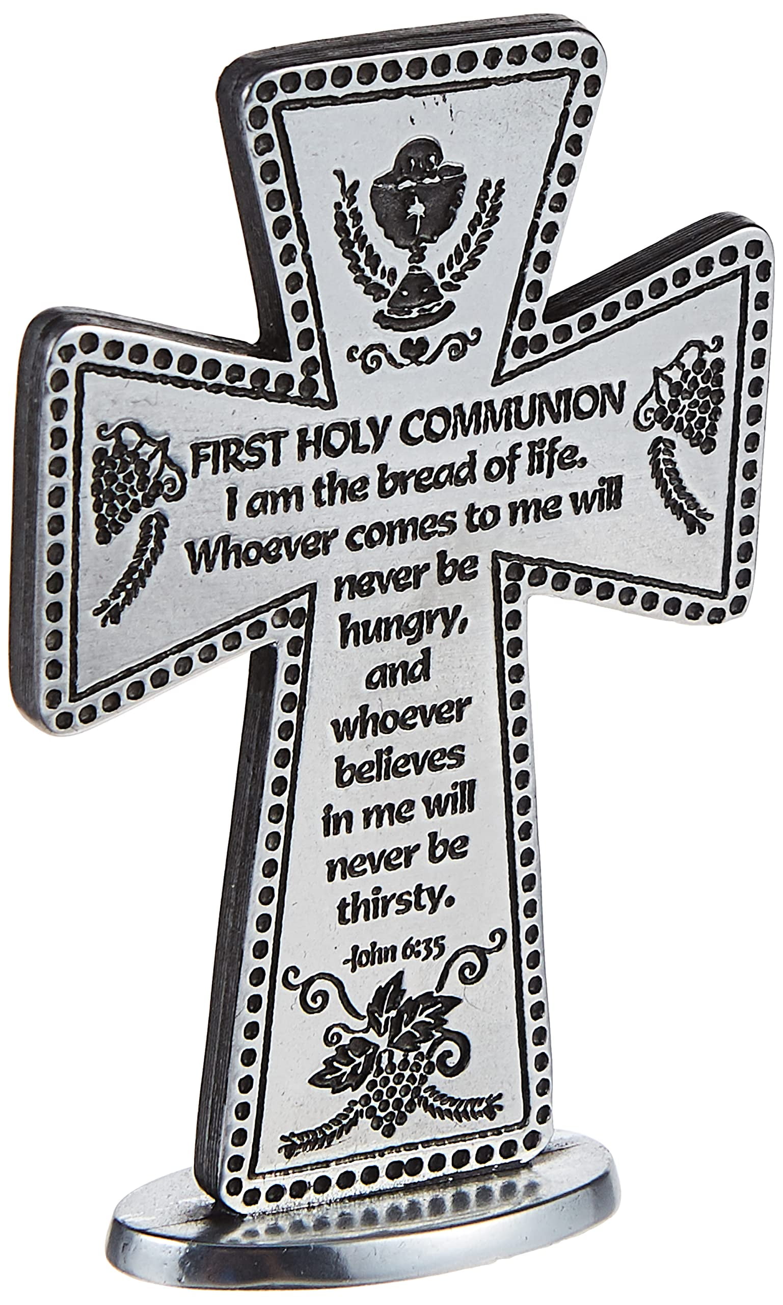 Cathedral Art SQP101 First Holy Communion Standing Message Cross, 3 ...
