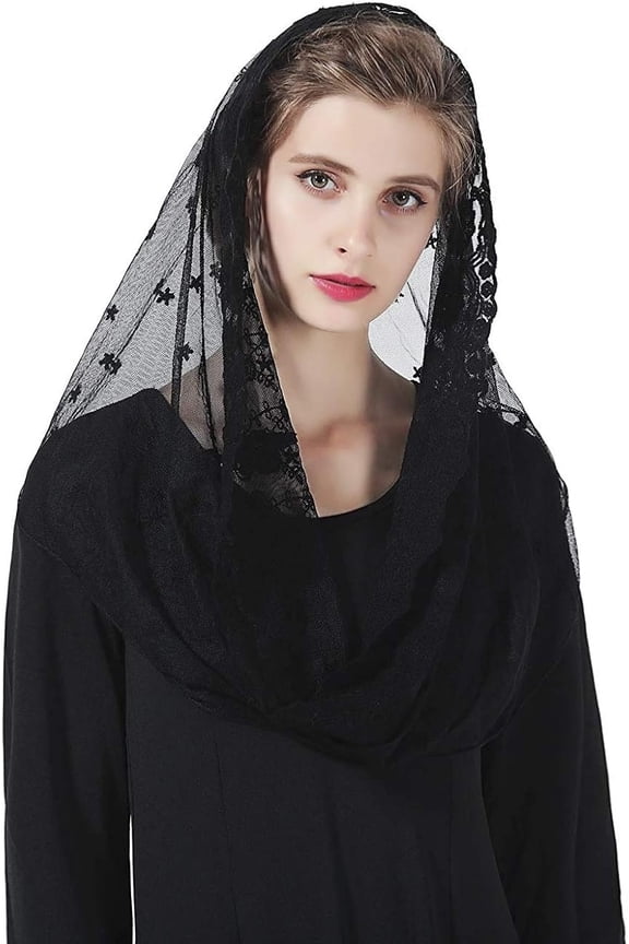 Cathedral Bridal Veils Infinity Chapel Inspired Prayer Latin Mass Lace Mantilla Church Muslim Communion Headcover Veil