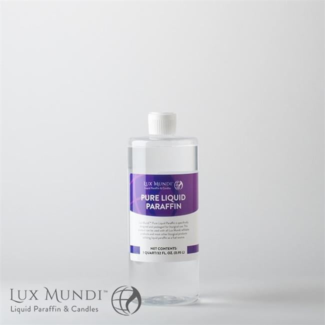 Cathedral Candle 381335 Lux Mundi Pure Liquid Paraffin 32 oz Quart Bottle - Pack of 4