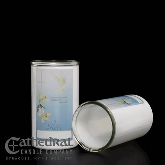 Cathedral Candle 469615 In Loving Memory Inserta Lite Globe 3 Day Reusable Candle - Box of 12