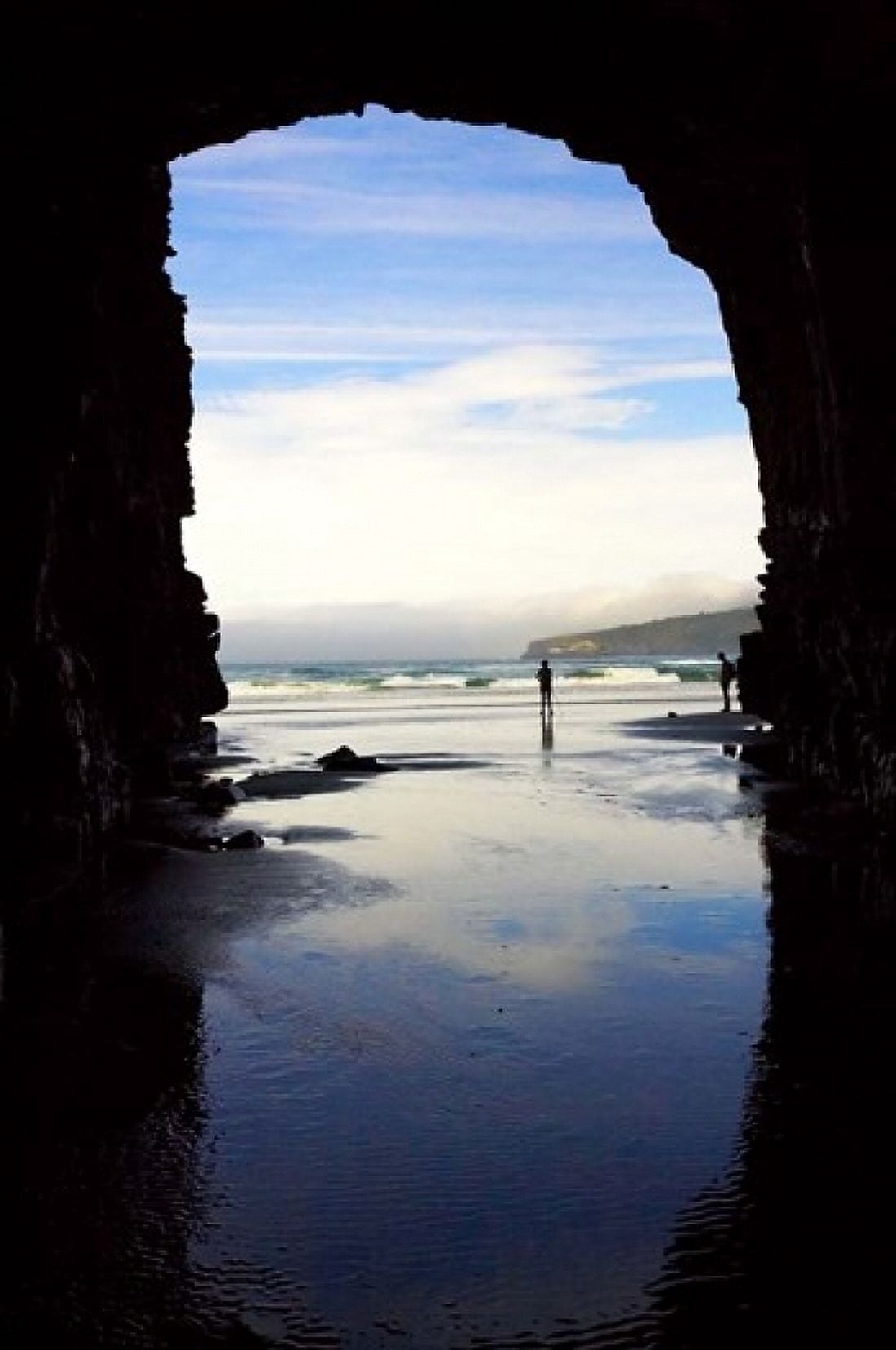 Cathedral Cave Catlins Coast South Island New Zealand Canvas Art - David Wall DanitaDelimont (24 x 36)