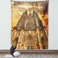 thumbnail image 1 of Cathedral Church Sunset Tapestry Wall Hanging for Living Room Bedroom Dorm Decor, 1 of 2