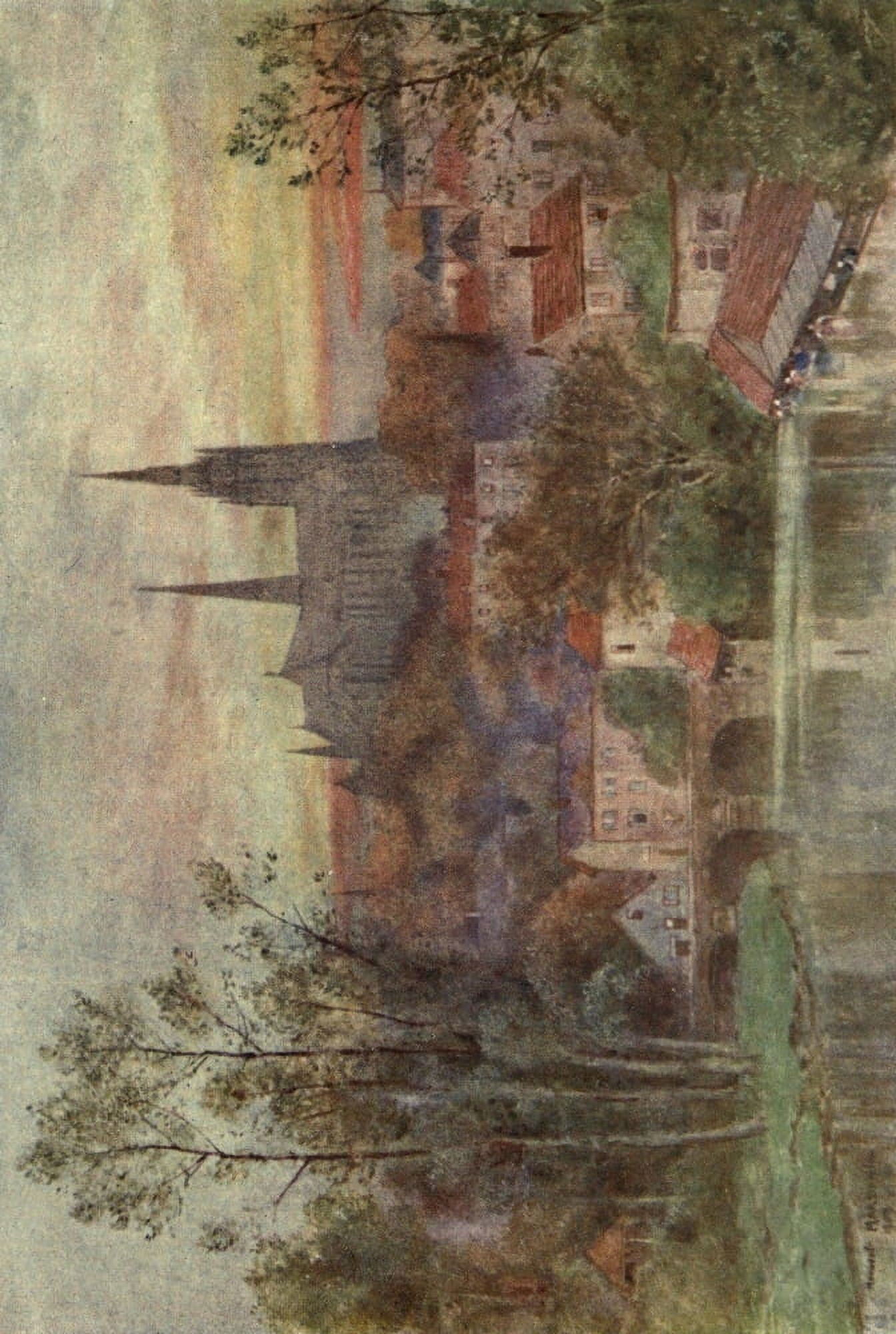 Cathedral Cities of France 1907 Chartres Canvas Art - Herbert Marshall (18 x 24)