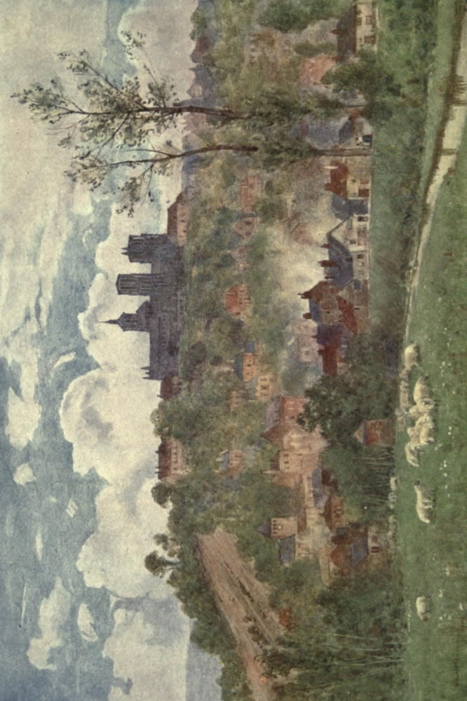 Cathedral Cities of France 1907 Laon view from the plain Canvas Art - Herbert Marshall (24 x 36)