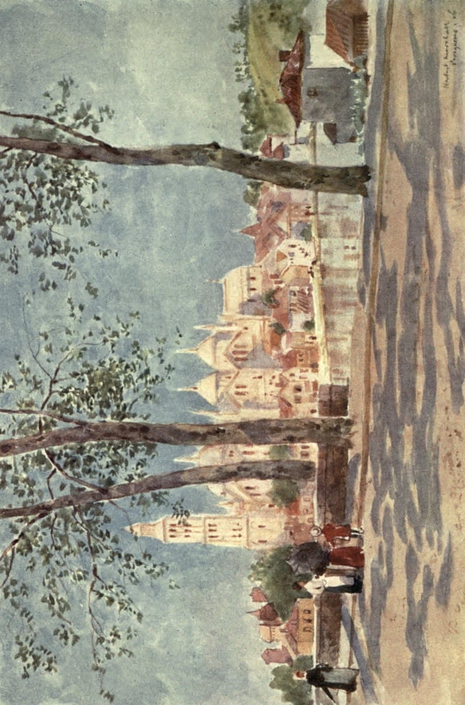 Cathedral Cities of France 1907 Perigueux St Front Canvas Art - Herbert Marshall (24 x 36)