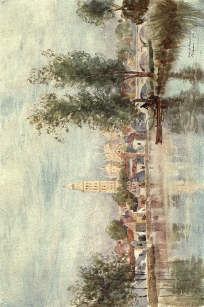 Cathedral Cities of France 1907 Perigueux from the river Canvas Art - Herbert Marshall (24 x 36)
