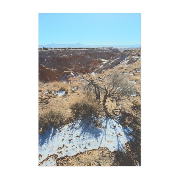 Cathedral Gorge - Photography Desert Landscape Scenic Nature Wilderness Winter Snow Unframed Wall Art Print 4 x 6 inches