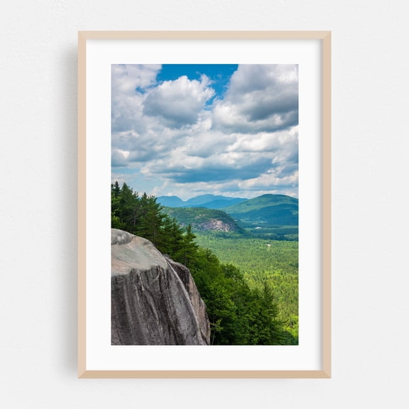 Cathedral Ledge 02 - Conway New Hampshire Photography Landscape Nature Mountain Forest Scenic Summer Rural Oak Framed Wall Art Print 5 x 7 inches
