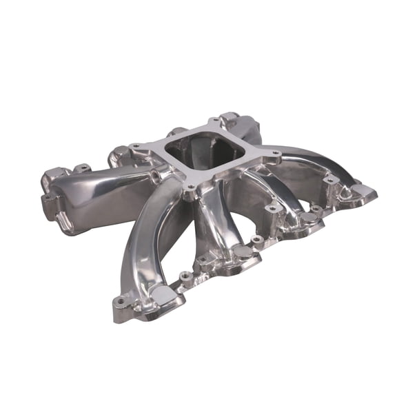 Cathedral Port Single Plane Aluminum Intake Manifold for GM LS - Polished