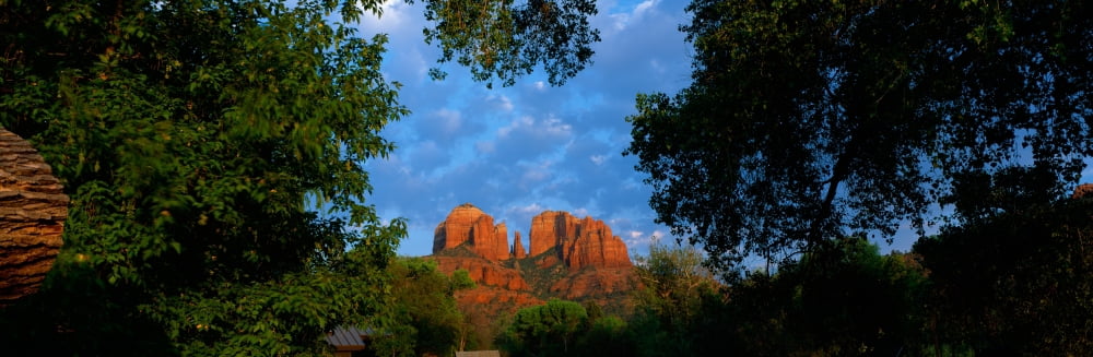 Cathedral Rock Sedona Arizona Canvas Art - Panoramic Images (36 x 12)