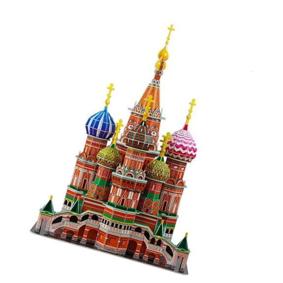 Cathedral/Tower Bridge Building Set Historical Building Display Model Toy Ornament Offices Home Decors Collectibles