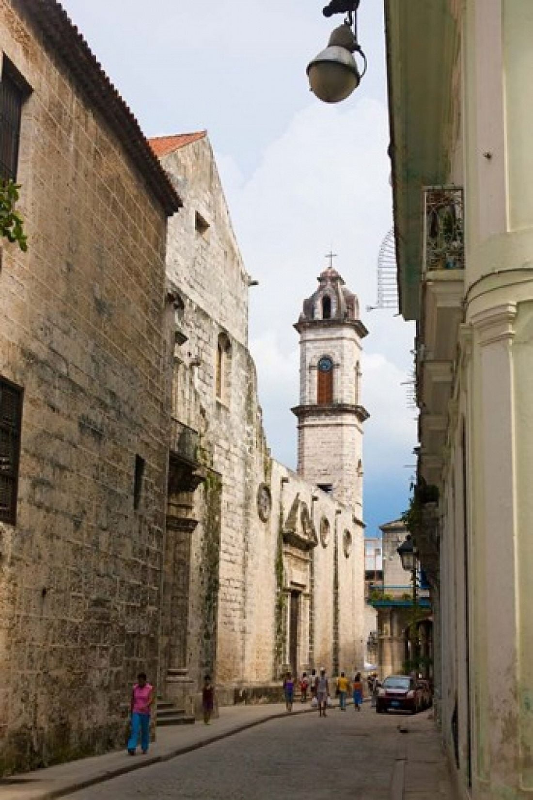 Cathedral of Havana in the historic center UNESCO World Heritage site Cuba Canvas Art - Keren Su DanitaDelimont (25 x 38)